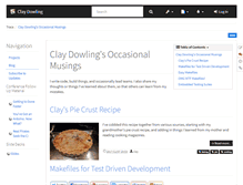 Tablet Screenshot of claydowling.com